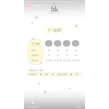 Tibi Basic Tee Baju anak TENCEL, Unisex Tee Tibikids Tibikidswear