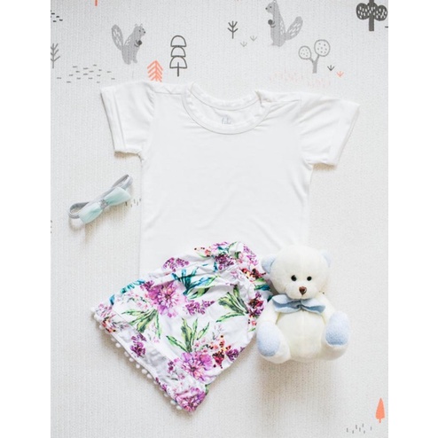 Tibi Basic Tee Baju anak TENCEL, Unisex Tee Tibikids Tibikidswear