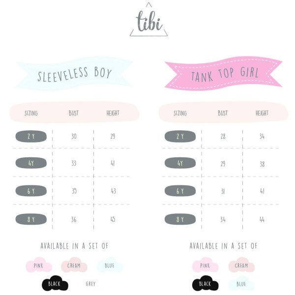 Tibi Tank Top Top Kids Girl TENCEL, Tanktop Girl Tibikids Tibikidswear