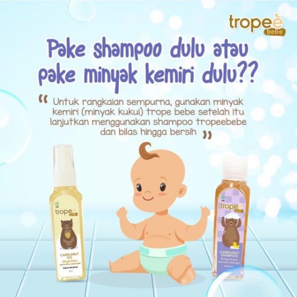 Tropee Bebe Candlenut Oil Tropeebebe Candlenut Shampoo tropee bebe hair lotion hair growth starter