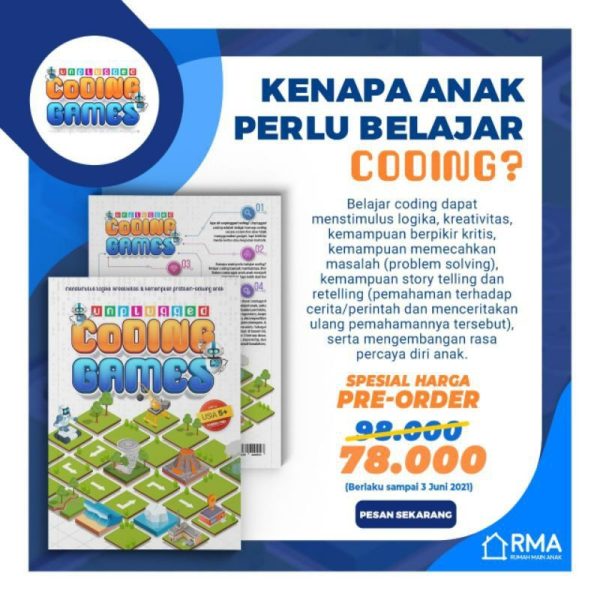 Unplugged Coding Games Screen Free / Buku Anak Belajar Logika