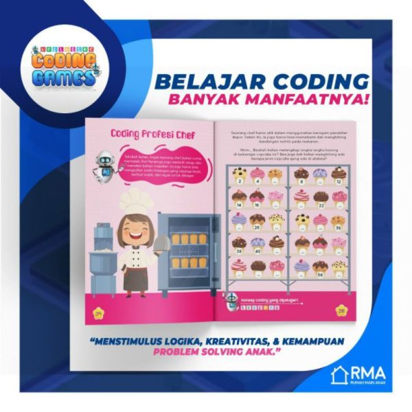 Unplugged Coding Games Screen Free / Buku Anak Belajar Logika