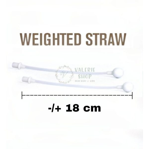 Weighted Straw sedotan pemberat 3 pcs
