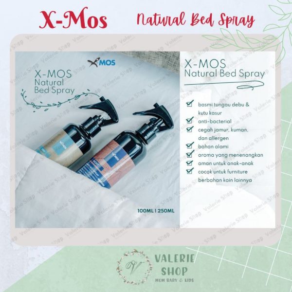 Xmos Bed Spray 250ml natural bed spray anti tungau kasur X-Mos x mos