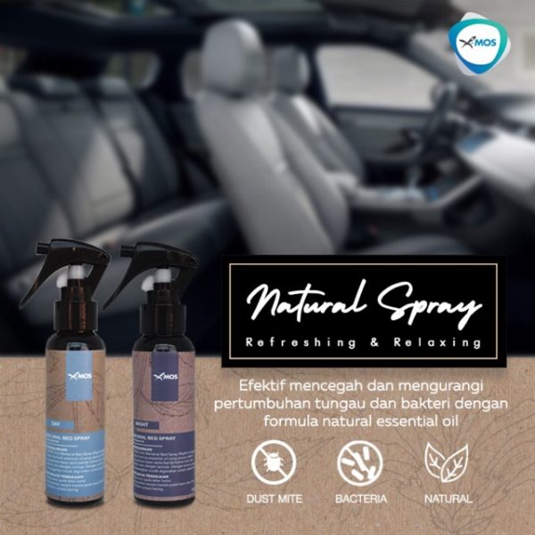 Xmos Bed Spray 250ml natural bed spray anti tungau kasur X-Mos x mos