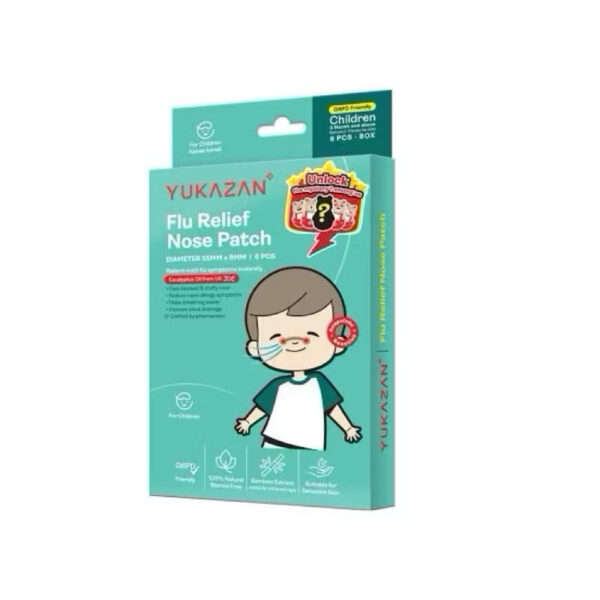 Yukazan Children Flu Relief Nose Patch breath easy Yukazan Cough Relief Medical Patch meredakan Batuk kering dan Hidung tersumbat