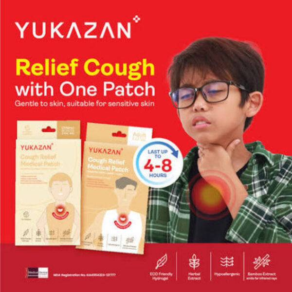 Yukazan Children Flu Relief Nose Patch breath easy Yukazan Cough Relief Medical Patch meredakan Batuk kering dan Hidung tersumbat