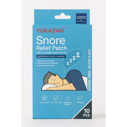 Yukazan Snore Relief Patch 10 pcs – Patch Anti Mendengkur dengan Lavender Essential Oil | Bantu Tidur Lebih Nyenyak